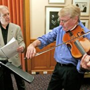 Left: Composer Richard Sortomme. Right: Robert Vernon, principal viola of the Cleveland Orchestra